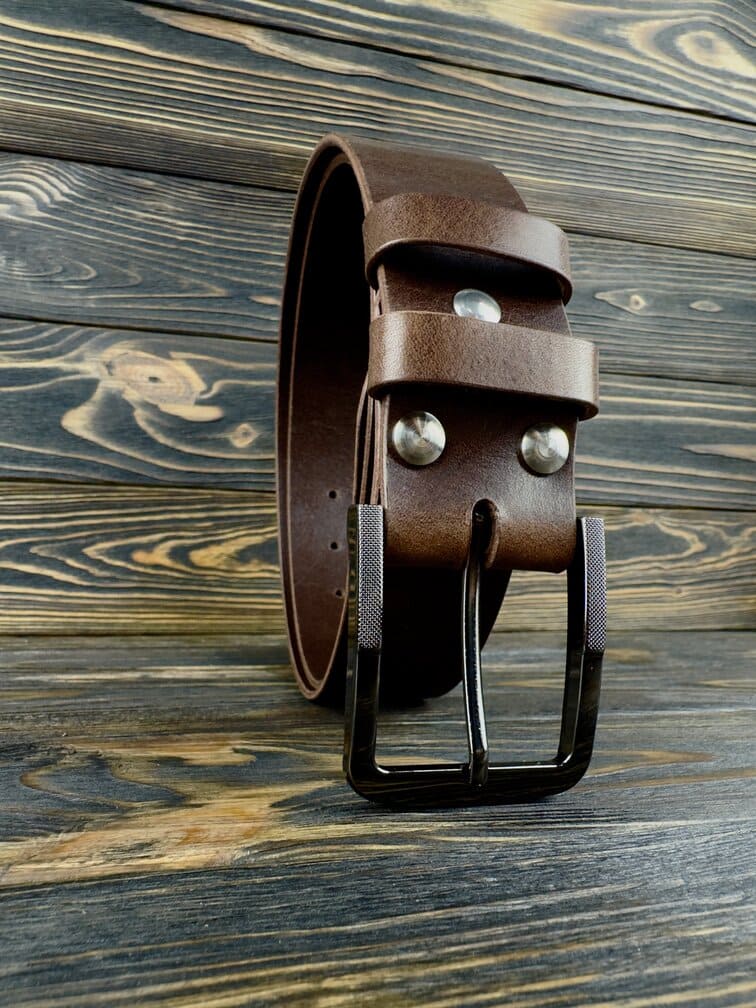 Чоловічий шкіряний ремінь Classic Belt Brown - зображення 2 (Чоловічий кожаный ремінь Classic Belt Brown - изображение 2)