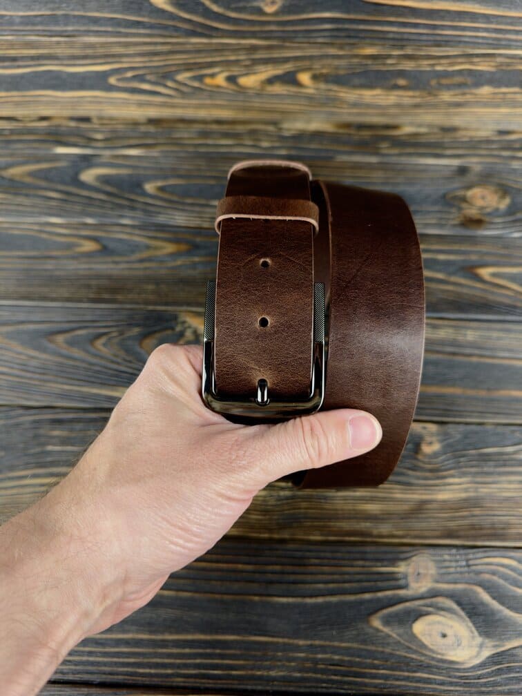 Чоловічий шкіряний ремінь Classic Belt Brown - зображення 3 (Чоловічий кожаный ремінь Classic Belt Brown - изображение 3)