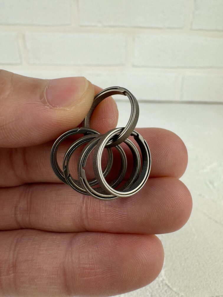Титанові кільця для ключів 16мм (5шт) - зображення 3 (Титанові кільця для ключів 16мм (5шт) - изображение 3)